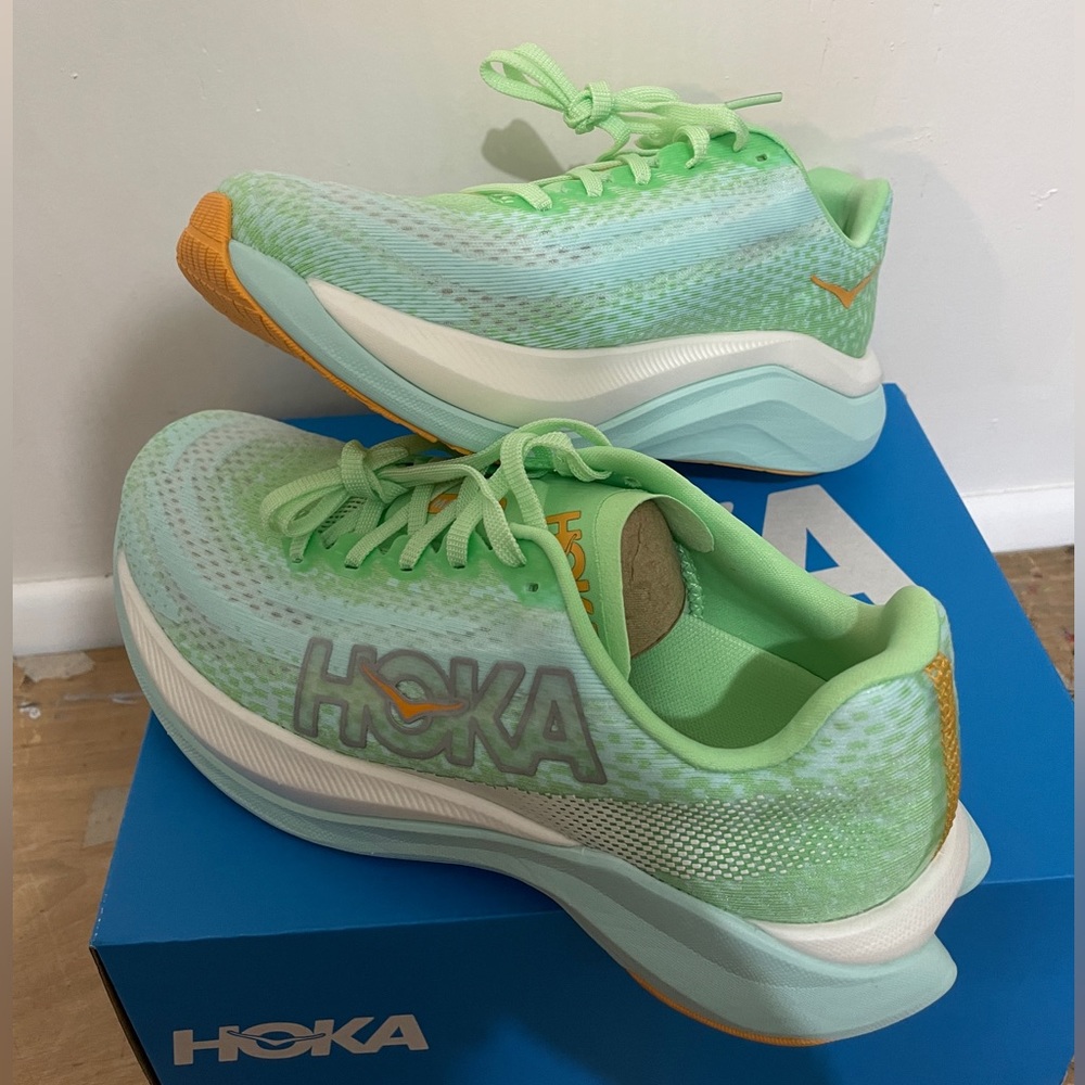 W Hoka Mach X | size 7.5 | NEW & unworn | soft & responsive running shoe